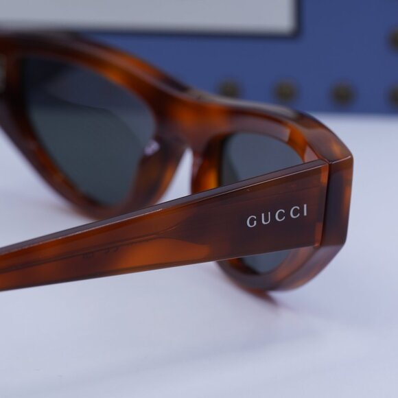 Gucci GG1919S 004 Cat Eye Sunglasses - Blonde Havana/Grey main image 4